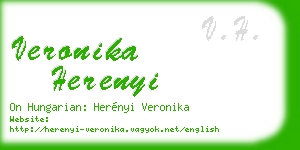 veronika herenyi business card